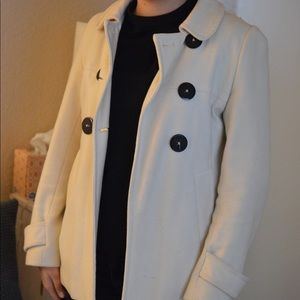 White Vintage Pea Coat!